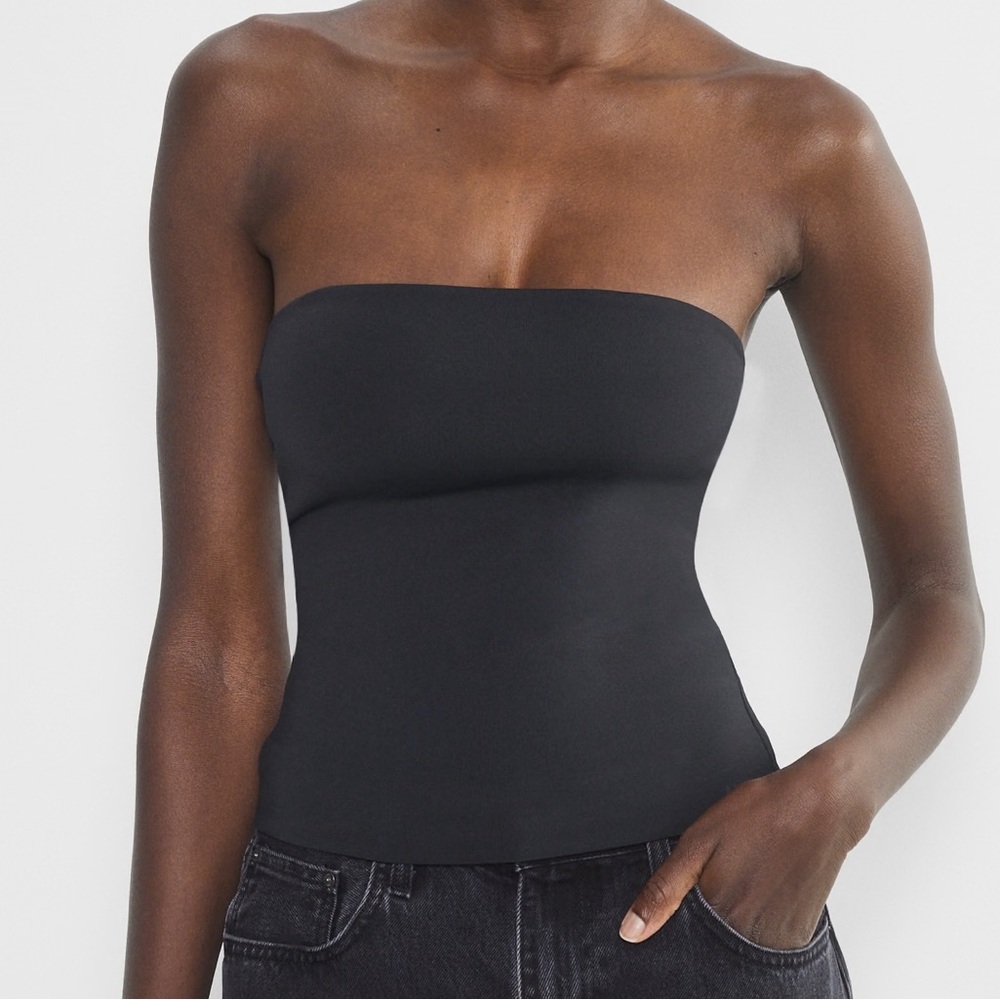 Aritzia Babaton Black Strapless Tank Top M/L